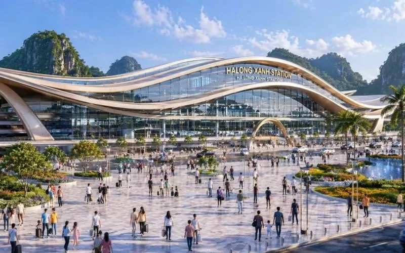 ハノイからハロン湾までの高速鉄道・ハロン湾観光のツアー日本語ガイド付き ハノイからハロンまでの高速鉄道